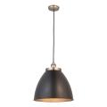 Endon 98749 - FRANKLIN Lampada a sospensione con cavo 1xE27/10W/230V nero/ottone