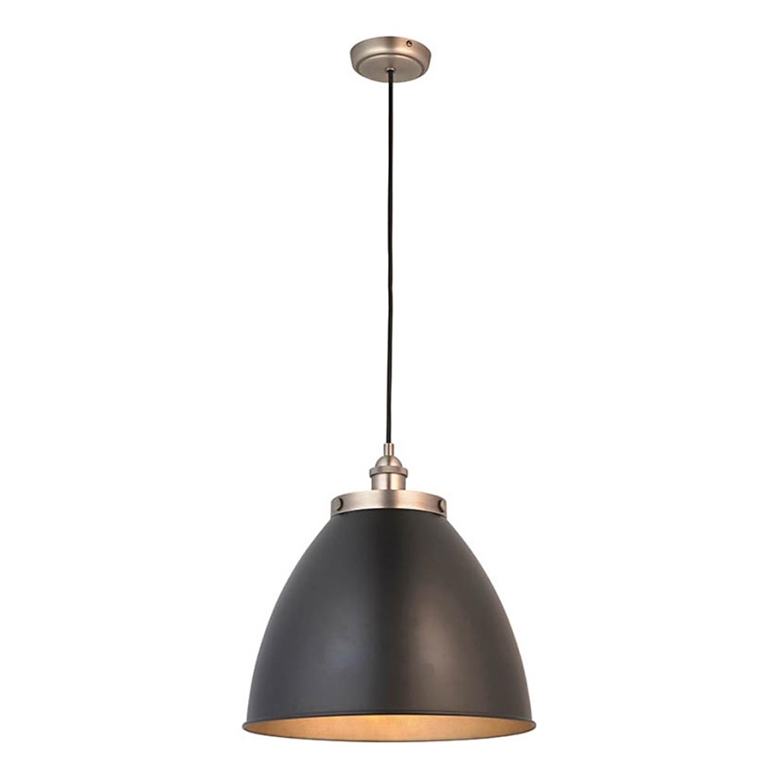 Endon 98749 - Pendelleuchte mit Kabel FRANKLIN 1xE27/10W/230V schwarz/messing