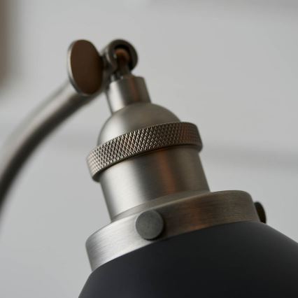 Endon 98752 - Lampe de table FRANKLIN 1xE14/7W/230V chrome mat/anthracite