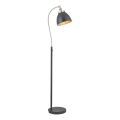 Endon 98753 - Lampada da terra FRANKLIN 1xE27/10W/230V cromo opaco/antracite