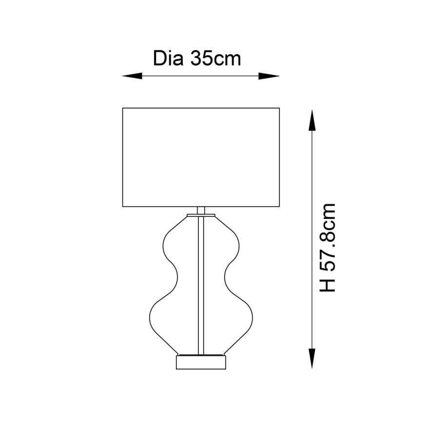 Endon 99110 - Lampe de table dimmable KELDA 1xE27/10W/230V blanc/doré