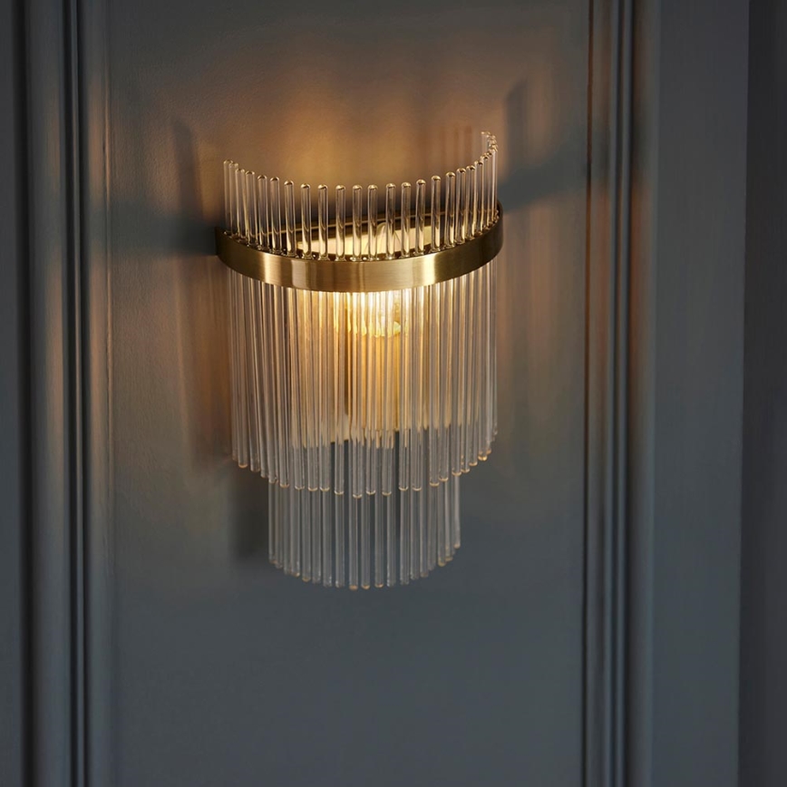 Endon 99168 - Applique MARIETTA 1xE14/6W/230V ottone/limpido