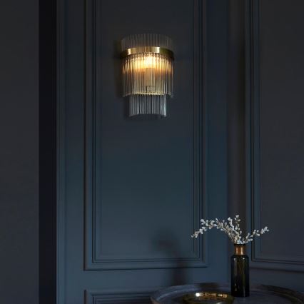 Endon 99168 - Applique MARIETTA 1xE14/6W/230V ottone/limpido