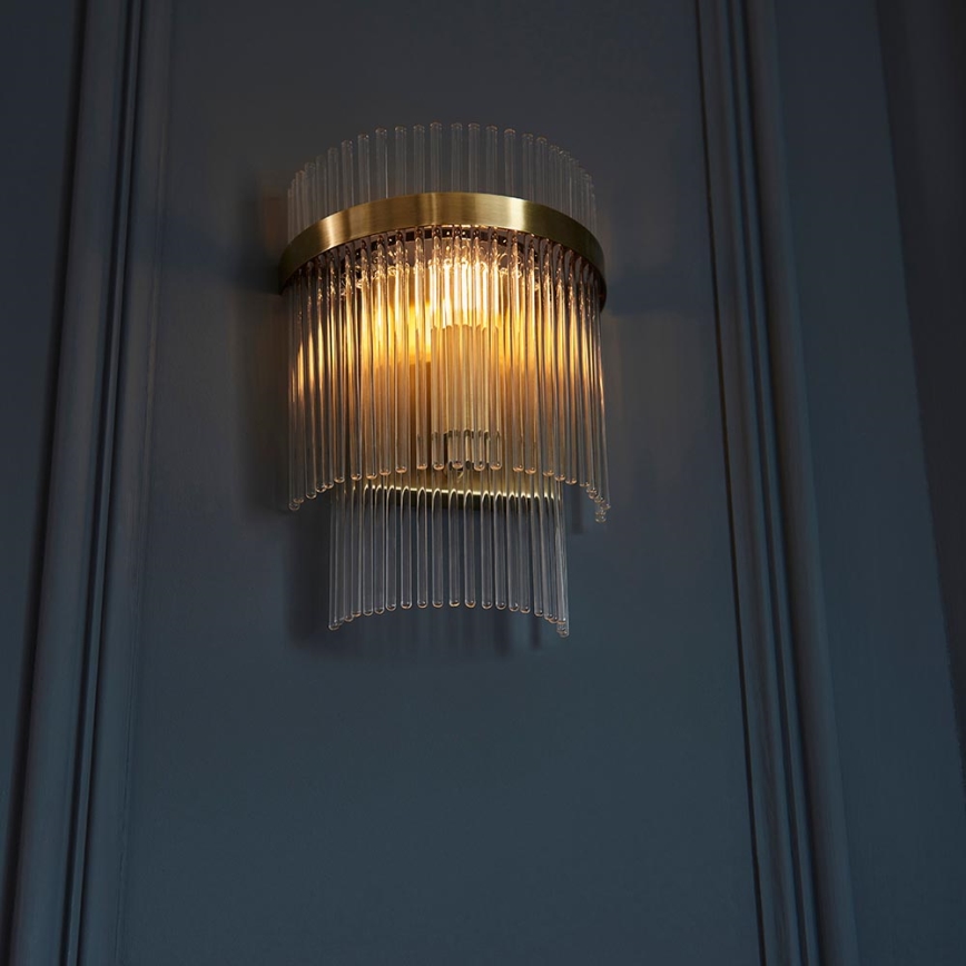 Endon 99168 - Applique MARIETTA 1xE14/6W/230V ottone/limpido