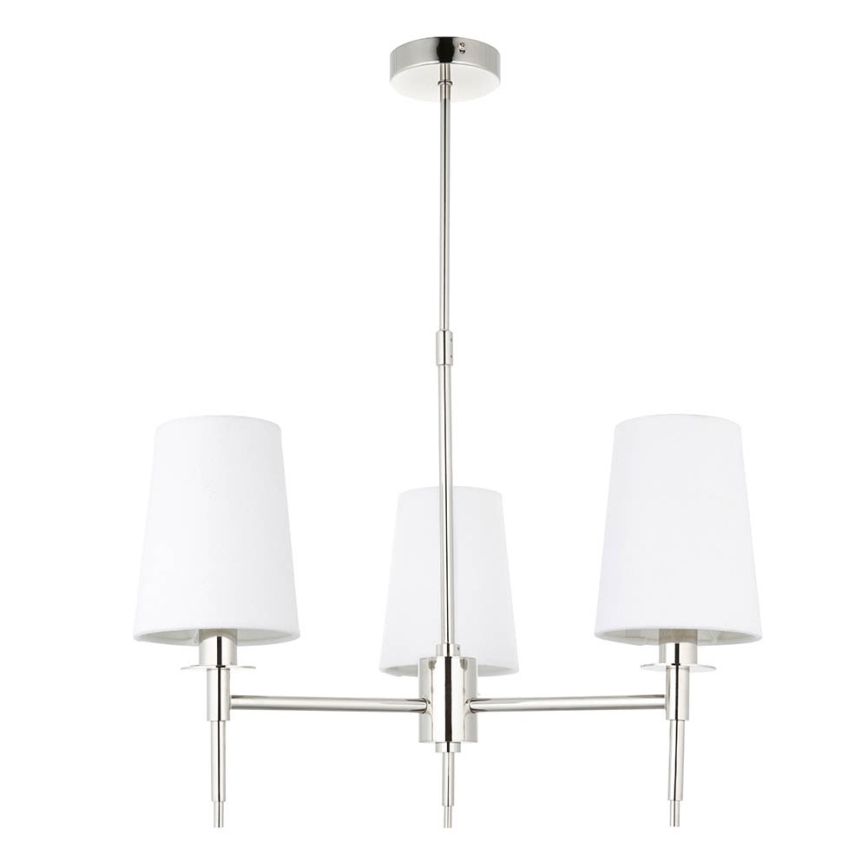 Endon 99455 - Deckenleuchte an Stange 3xE14/6W/230V glänzender Chrom/weiß