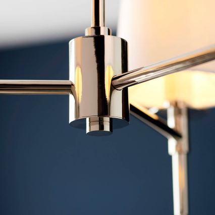 Endon 99455 - Lampadario a stelo 3xE14/6W/230V cromo lucido/bianco