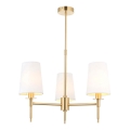 Endon 99456 - Lampadario a stelo 3xE14/6W/230V oro/bianco