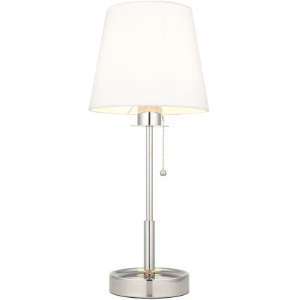 Endon 99596 - Lampe de table 1xE27/10W/230V blanche/chrome brillant