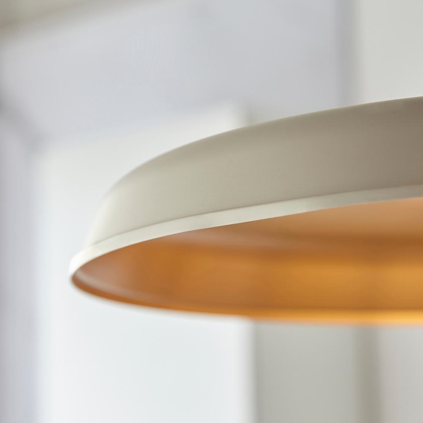 Endon 99999 - Lampadario a catena SABIAN 1xE27/10W/230V crema/oro