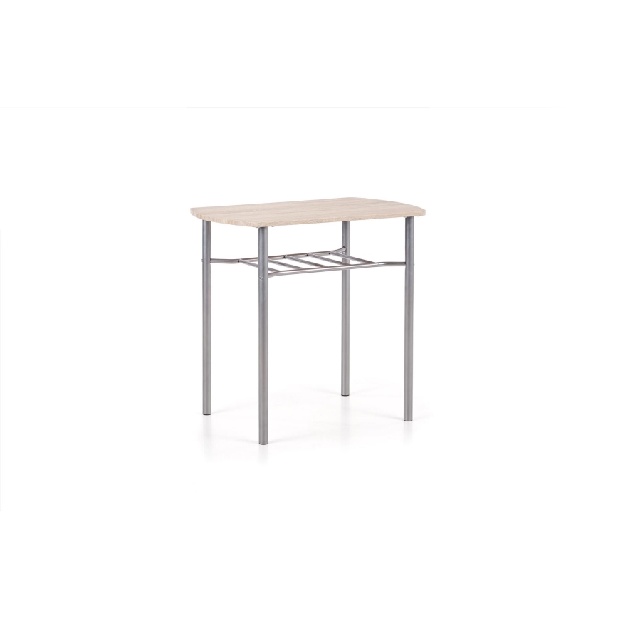 Ensemble balcon LANCE 82x50 cm métal/chêne Sonoma