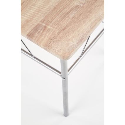 Ensemble balcon LANCE 82x50 cm métal/chêne Sonoma