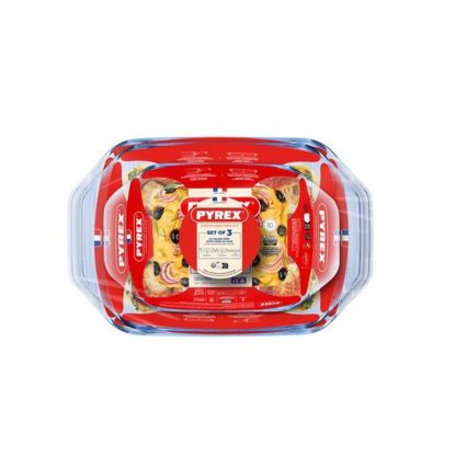 Ensemble de 3 plats à four PYREX 1,4/3/4 l