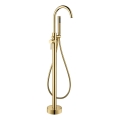 Ensemble de baignoire autoportante avec mitigeur 116 cm, laiton