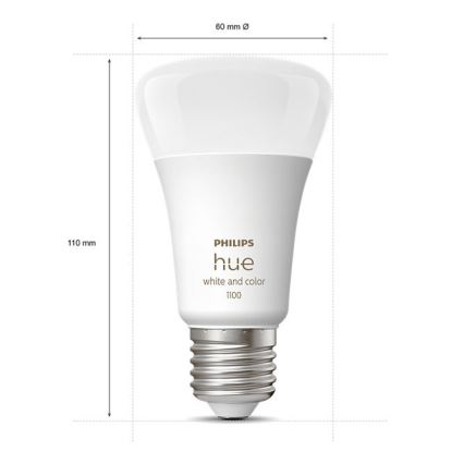 Ensemble de base Philips Hue WHITE AND COLOR AMBIANCE 3xE27/9W/230V 2000-6500K + dispositif d'interconnexion