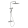 Ensemble de douche avec mitigeur thermostatique DRAGOR chrome brillant