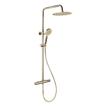 Ensemble de douche avec mitigeur thermostatique DRAGOR, laiton brillant