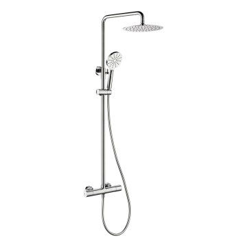 Ensemble de douche DRAGOR avec mitigeur thermostatique, finition chrome brillant