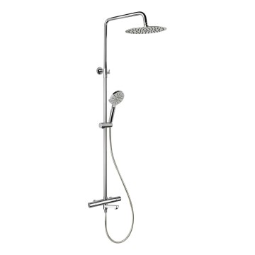 Ensemble de douche DRAGOR avec mitigeur thermostatique, finition chrome brillant