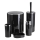 Ensemble de salle de bain CARMEN 5 pce noir/chrome brillant