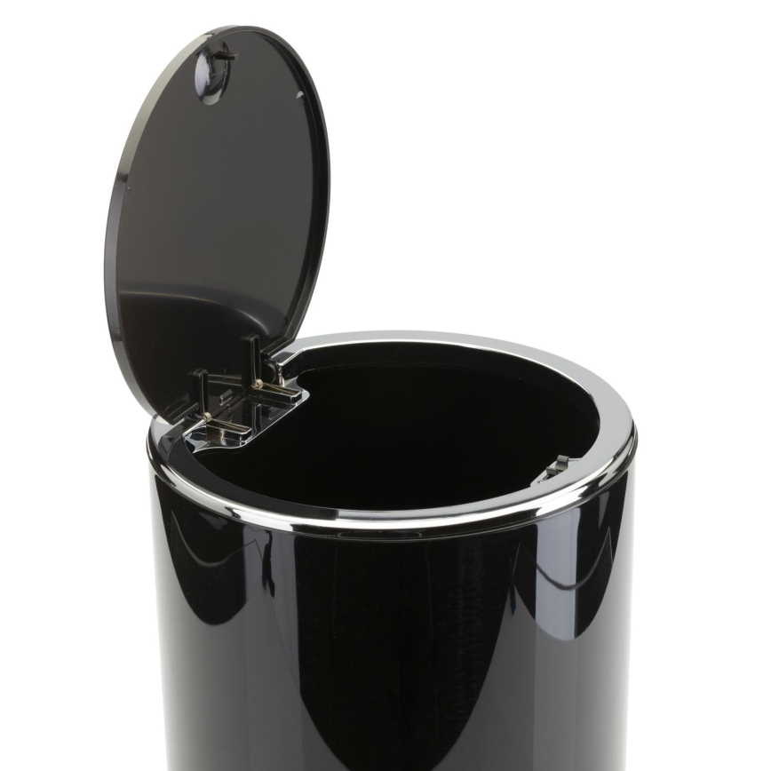 Ensemble de salle de bain CARMEN 5 pce noir/chrome brillant