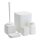 Ensemble de salle de bain CRYSTAL 5 pce blanc