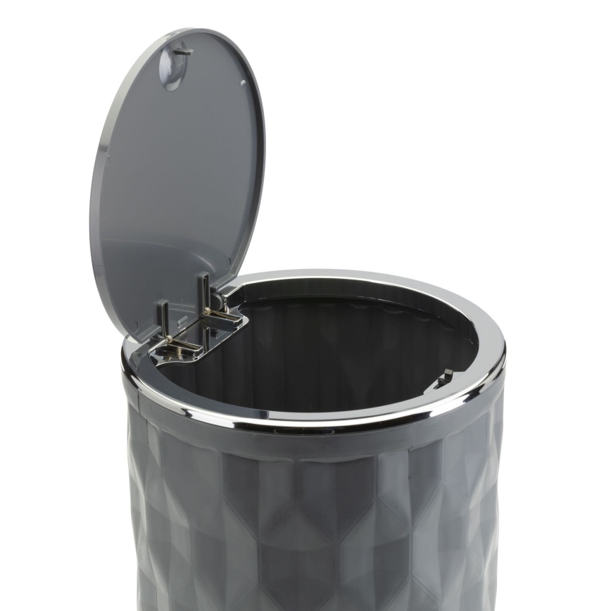 Ensemble de salle de bain REINA 5 pce anthracite/chrome brillant