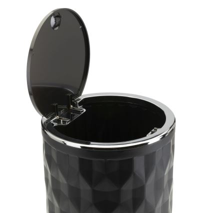 Ensemble de salle de bain REINA 5 pce noir/chrome brillant