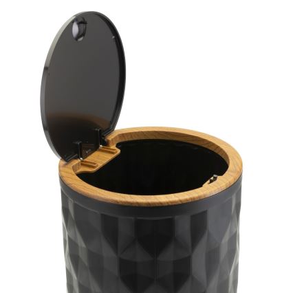 Ensemble de salle de bain REINA 5 pce noir/marron