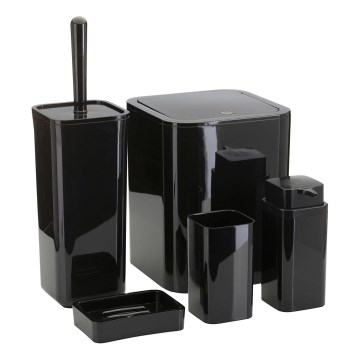 Ensemble de salle de bain SIERRA 5 pce noir