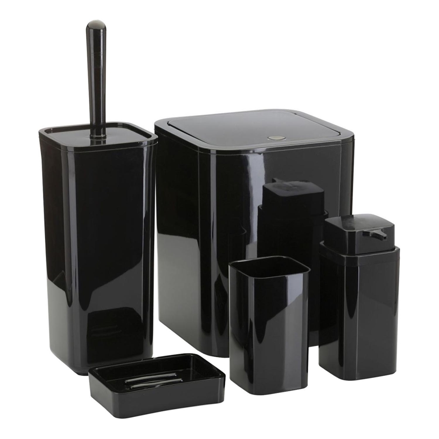 Ensemble de salle de bain SIERRA 5 pce noir