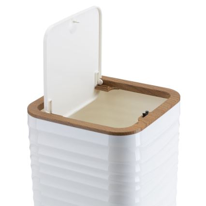 Ensemble de salle de bain WAVE 5 pce blanc/marron