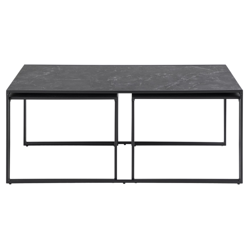 Ensemble de tables basses ALMA 3 pcs anthracite
