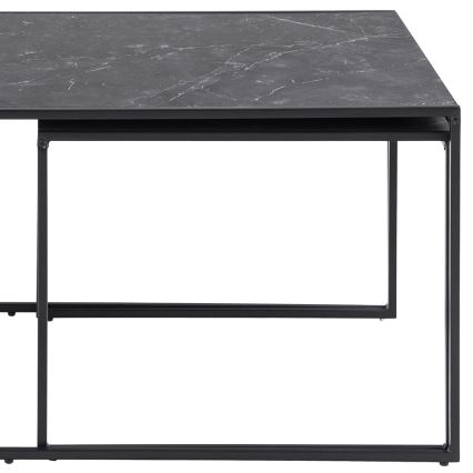 Ensemble de tables basses ALMA 3 pcs anthracite