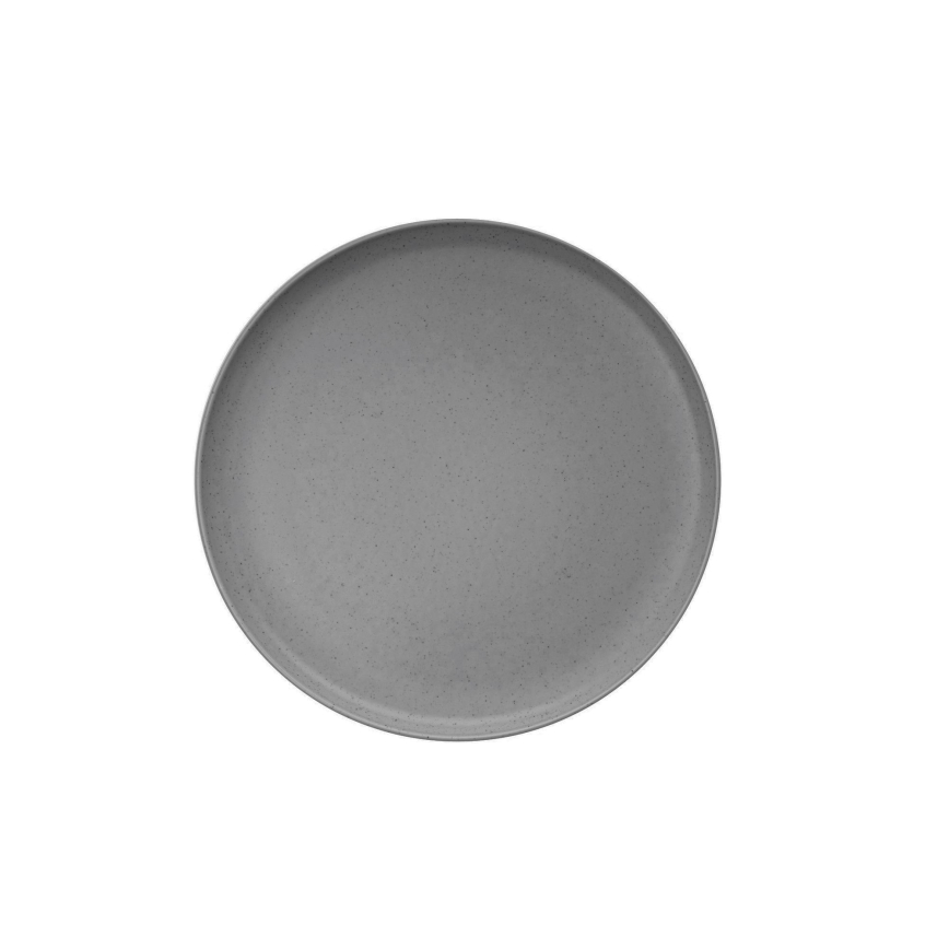 Ensemble de vaisselle 12 pièces gris en porcelaine