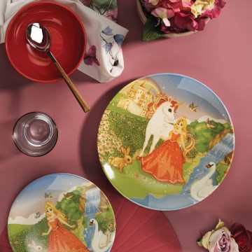 Ensemble de vaisselle 3 pièces multicolore/grès fin