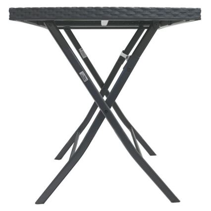 Ensemble table de jardin avec 2 chaises grises
