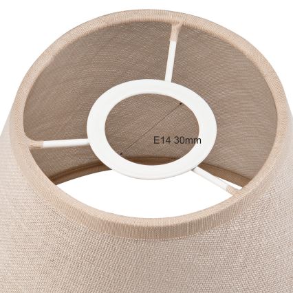 Ersatzlampenschirm für Hängeleuchte und Wandleuchte ANTONIO E14 120x150 mm beige