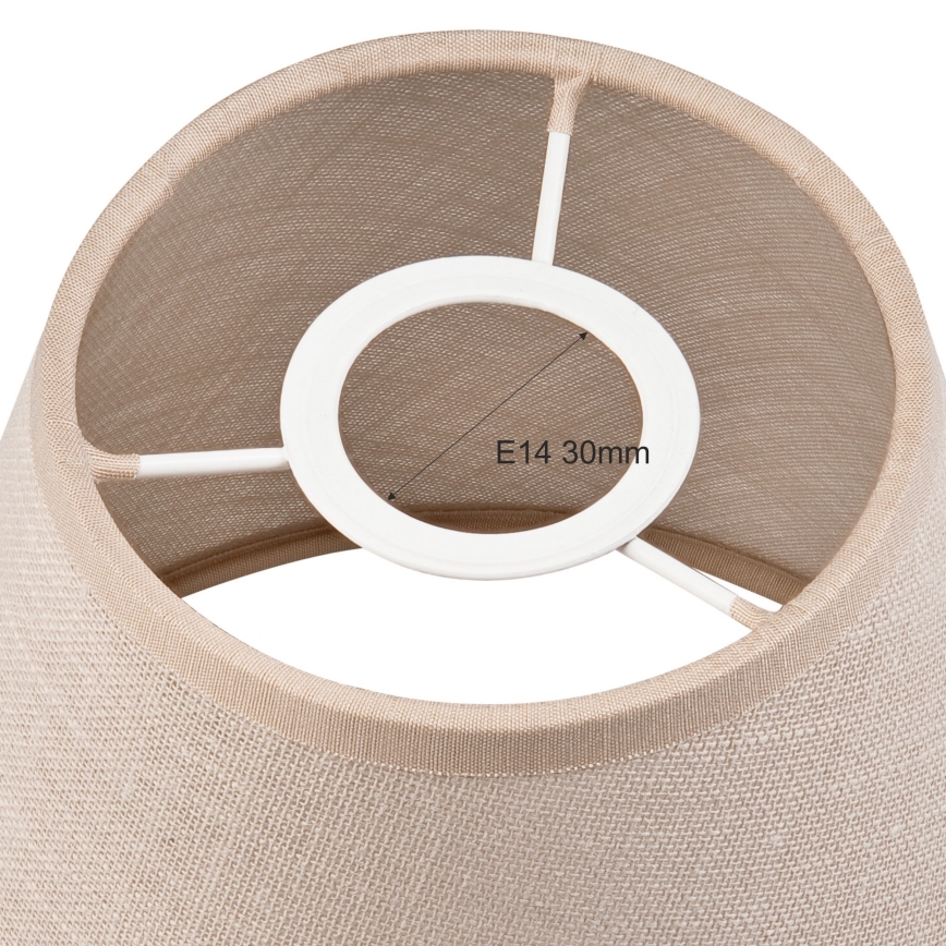 Ersatzlampenschirm für Hängeleuchte und Wandleuchte ANTONIO E14 120x150 mm beige