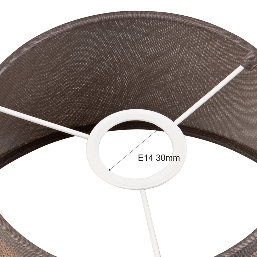 Ersatzlampenschirm für Hängeleuchte und Wandleuchte ANTONIO E14 120x200 mm braun