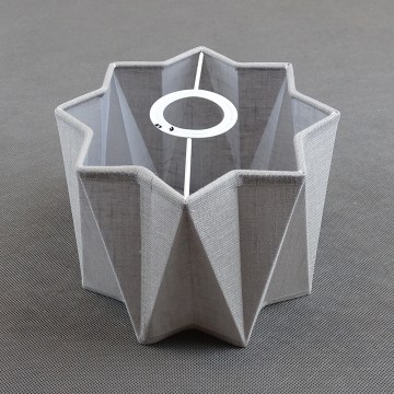 Ersatz-Lampenschirm für die Wandleuchte PIANO E27, Ø 19,5 cm, grau