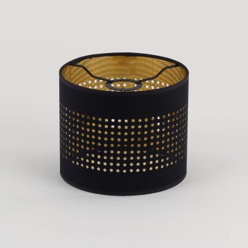 Ersatz-Lampenschirm für Kronleuchter BOGART E27, Ø 16 cm, schwarz/gold