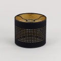Ersatz-Lampenschirm für Kronleuchter BOGART E27, Ø 20 cm, schwarz/gold