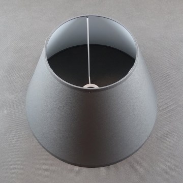 Ersatz-Lampenschirm für Tischlampen mit E27-Fassung, 24 x 40 cm, grau