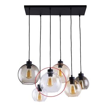 Ersatzglas für CUBUS E27 Kronleuchter, klar