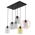 Ersatzglas für Kronleuchter E27, Ø 14 cm, rauchrosa