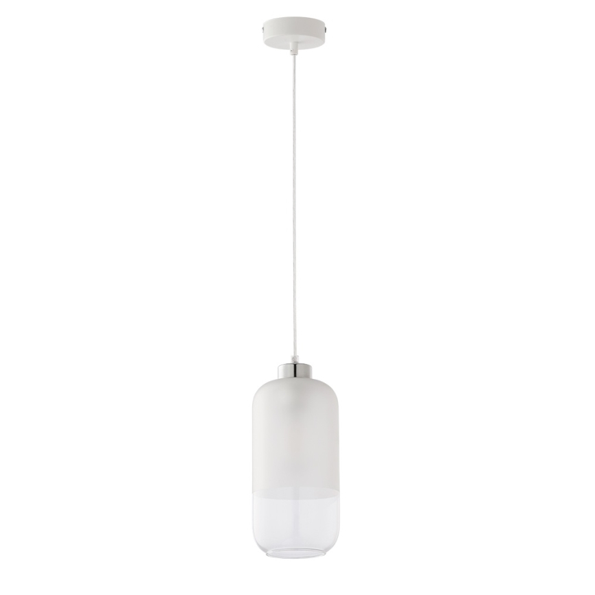 Ersatzglas für Kronleuchter MARCO E27, Ø 14 cm, klar/weiß