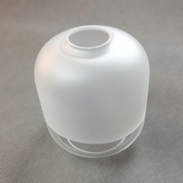 Ersatzglas für Kronleuchter MARCO E27, Ø 14 cm, weiß/klar