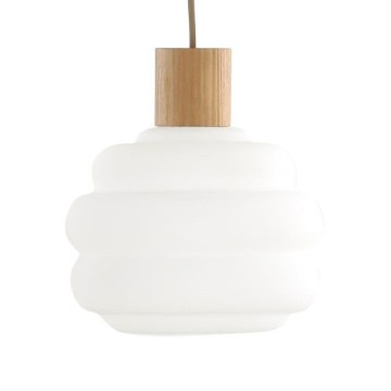 Ersatzglas für Kronleuchter MELIA E27, Ø 20 cm, weiß