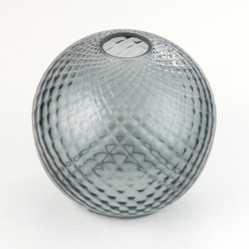 Ersatzglas für Kronleuchter und Wandleuchte DEVON E27, Ø 18 cm, rauchgrau