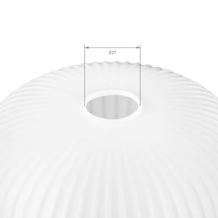 Ersatzglas für Leuchte HARMA E27 20x26 cm weiß